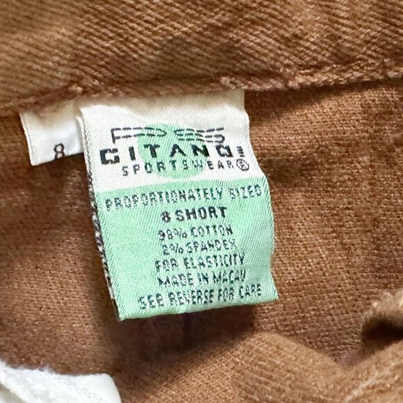 Vintage GITANO 80s / 90s Brown Stirrup Pants Jeans Size 24 NWT - Picture 5 of 8